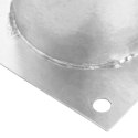VidaXL Okrągły kotwicy gruntowej 12 pcs srebrny 15 x 15 x 15 cm Metal
