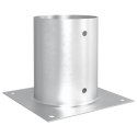 VidaXL Okrągły kotwicy gruntowej 12 pcs srebrny 18 x 18 x 15 cm Metal