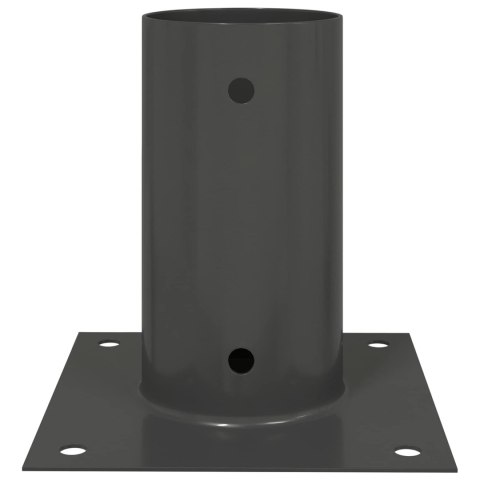 VidaXL Okrągły kotwicy gruntowej 4 pcs antracytowy 15 x 15 x 15 cm