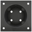 VidaXL Okrągły kotwicy gruntowej 4 pcs antracytowy 15 x 15 x 15 cm
