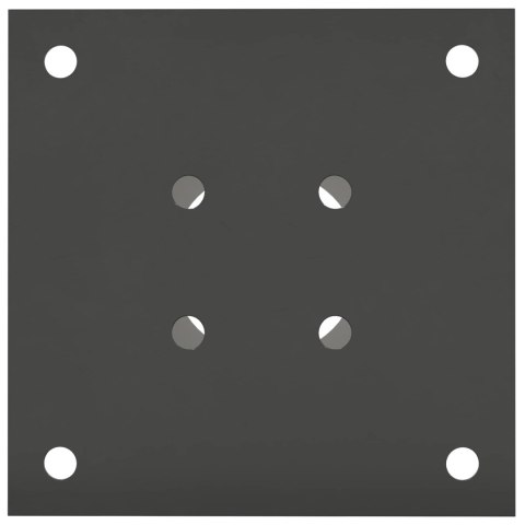 VidaXL Okrągły kotwicy gruntowej 4 pcs antracytowy 15 x 15 x 15 cm