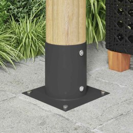 VidaXL Okrągły kotwicy gruntowej 4 pcs antracytowy 18 x 18 x 15 cm