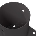 VidaXL Okrągły kotwicy gruntowej 4 pcs antracytowy 18 x 18 x 15 cm