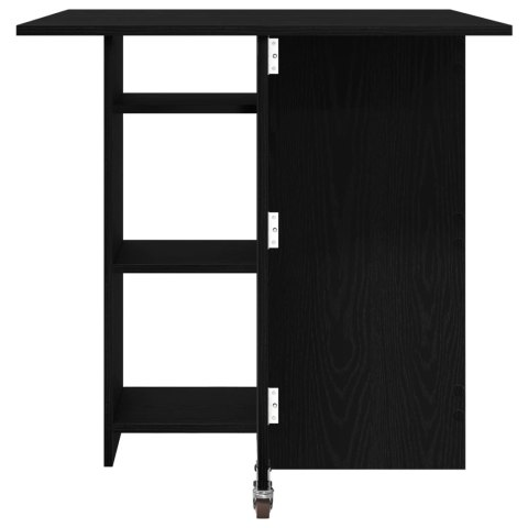 VidaXL Stół jadalniany 115 x 70 x 75 cm Drewno inżynieryjne Czarny dąb