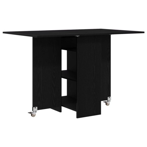 VidaXL Stół jadalniany 115 x 70 x 75 cm Drewno inżynieryjne Czarny dąb