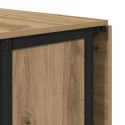 VidaXL Składany stół jadalny z kółkami 130 x 80 x 76,5 cm stal PB