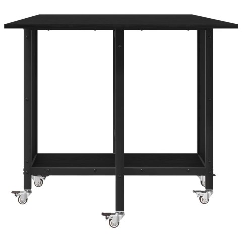 VidaXL Składany stół jadalny z kółkami 130 x 80 x 76,5 cm