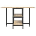 VidaXL Stół jadalniany 122 x 80 x 76,5 cm Drewno inżynieryjne