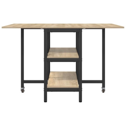 VidaXL Stół jadalniany 122 x 80 x 76,5 cm Drewno inżynieryjne
