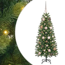 VidaXL Sztuczna choinka z 150 diodami LED Zielony 120 cm PE i PVC