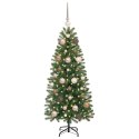 VidaXL Sztuczna choinka z 150 diodami LED Zielony 120 cm PE i PVC