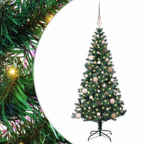 VidaXL Sztuczna choinka z oświetleniem na Boże Narodzenie 150 cm