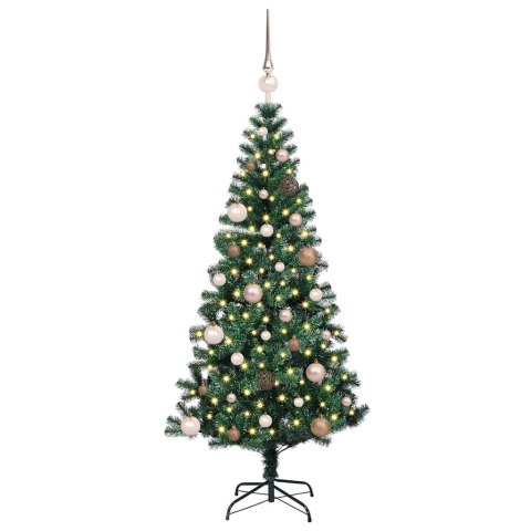 VidaXL Sztuczna choinka z oświetleniem na Boże Narodzenie 150 cm