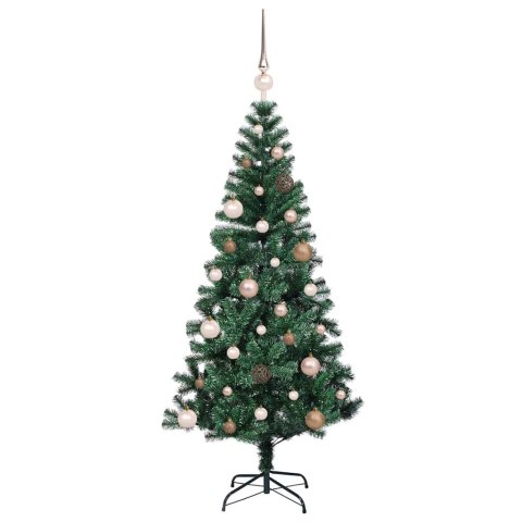 VidaXL Sztuczna choinka z oświetleniem na Boże Narodzenie 150 cm