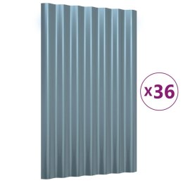 VidaXL Panele dachowe, 36 szt., stal ocynkowana, 60x36 cm