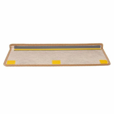 VidaXL Samoprzylepne nakładki na schody, 15 szt., 65x21x4cm, sisal