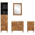 VidaXL Zestaw Szafek Łazienkowych z szufladą 4 pcs Drewno z mango