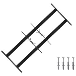 VidaXL Krata bezpieczeństwa do okien z 2 poprzeczkami 3 pcs 43-74 cm