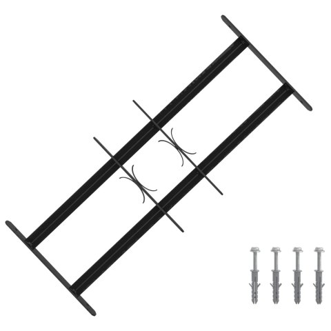VidaXL Krata bezpieczeństwa do okien z 2 poprzeczkami 3 pcs 43-74 cm