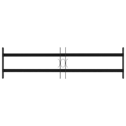 VidaXL Krata bezpieczeństwa do okien z 2 poprzeczkami 3 pcs 63-114 cm