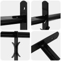 VidaXL Krata bezpieczeństwa do okien z 2 poprzeczkami 3 pcs 63-114 cm