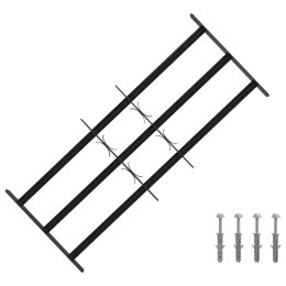 VidaXL Krata zabezpieczająca do okien z 3 poprzeczkami 3 pcs 63-114 cm