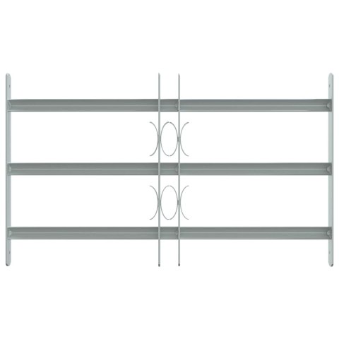 VidaXL Krata zabezpieczająca do okien z 3 poprzeczkami 3 pcs