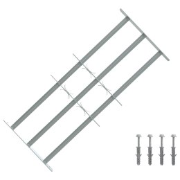 VidaXL Krata zabezpieczająca do okien z 3 poprzeczkami 3 pcs