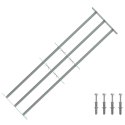 VidaXL Krata zabezpieczająca do okien z 3 poprzeczkami 3 pcs