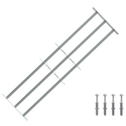 VidaXL Krata zabezpieczająca do okien z 3 poprzeczkami 3 pcs