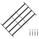 VidaXL Krata zabezpieczająca do okien z 4 poprzeczkami 3 pcs 63-114 cm