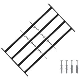 VidaXL Krata zabezpieczająca do okien z 4 poprzeczkami 3 pcs 63-114 cm
