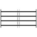 VidaXL Krata zabezpieczająca do okien z 4 poprzeczkami 3 pcs 63-114 cm