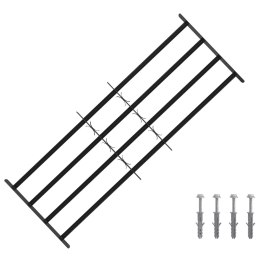 VidaXL Krata zabezpieczająca do okien z 4 poprzeczkami 3 pcs 93-174 cm