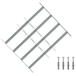 VidaXL Krata zabezpieczająca do okien z 4 poprzeczkami 3 pcs