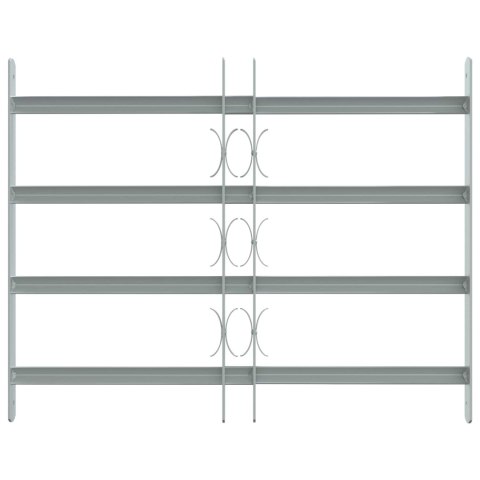 VidaXL Krata zabezpieczająca do okien z 4 poprzeczkami 3 pcs