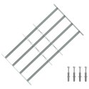 VidaXL Krata zabezpieczająca do okien z 4 poprzeczkami 3 pcs