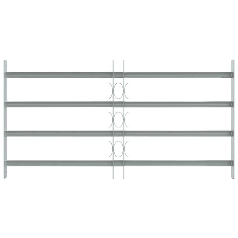 VidaXL Krata zabezpieczająca do okien z 4 poprzeczkami 3 pcs