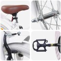 VidaXL Rower Dziecięcy 18 Cali dla dzieci w wieku 5-7 lat Biały