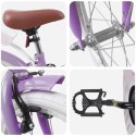 VidaXL Rower Dziecięcy 18 Cali dla dzieci w wieku 5-7 lat Fioletowy
