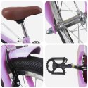 VidaXL Rower Dziecięcy 18 Cali dla dzieci w wieku 5-7 lat Fioletowy