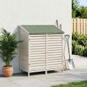 VidaXL Shed ogrodowy Biały 106 x 56 x 113,5 cm Drewno Świerkowe