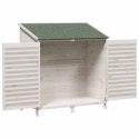 VidaXL Shed ogrodowy Biały 106 x 56 x 113,5 cm Drewno Świerkowe