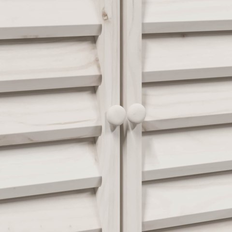 VidaXL Shed ogrodowy Biały 106 x 56 x 113,5 cm Drewno Świerkowe