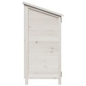 VidaXL Shed ogrodowy Biały 106 x 56 x 113,5 cm Drewno inżynieryjne