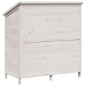 VidaXL Shed ogrodowy Biały 106 x 56 x 113,5 cm Drewno inżynieryjne