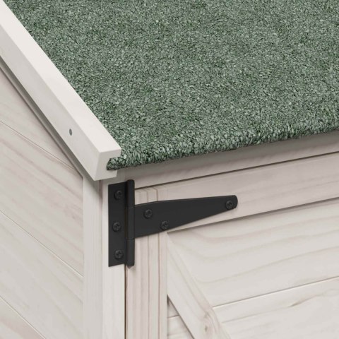 VidaXL Shed ogrodowy Biały 106 x 56 x 113,5 cm Drewno inżynieryjne