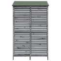 VidaXL Shed ogrodowy Szary 106 x 56 x 176,5 cm Drewno Świerkowe