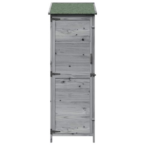 VidaXL Shed ogrodowy Szary 59,5 x 56 x 176,5 cm Drewno inżynieryjne