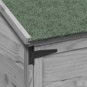 VidaXL Shed ogrodowy Szary 59,5 x 56 x 176,5 cm Drewno inżynieryjne